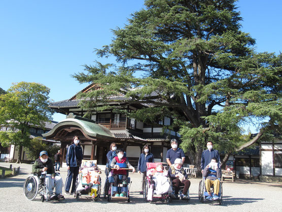 栗林公園での記念写真